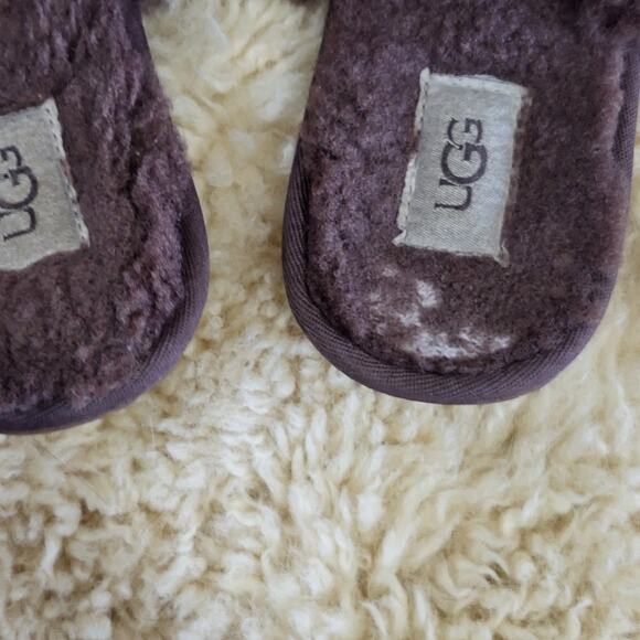 UGG Women's Maxi Curly Shearling Scuffetta Chocolate brown size 9 - Picture 5 of 5